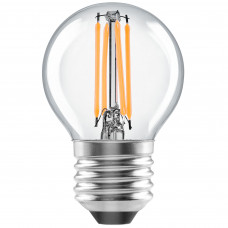 Лампа светодиодная Lexman E27 220-240 В 4 Вт шар прозрачная 500 лм нейтральный белый свет