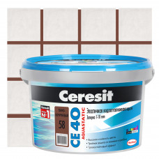 Затирка Ceresit CE40 2кг тем-коричневая
