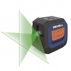 Уровень лазерный Dexell NLC14 с перекрёстными зелеными лучами