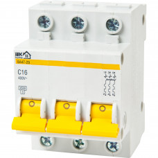 Автоматический выключатель IEK Home ВА47-29 3P 16 А 4.5 кА C