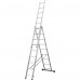 Лестница Standers алюминиевая трехсекционная 8 ступени