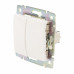 Переключатель встраиваемый Legrand Valena 2 клавиши, цвет белый
