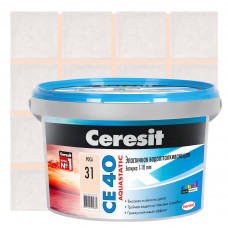 Затирка цементная Ceresit CE 40 водоотталкивающая 2 кг цвет роса
