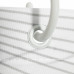 Штора для ванны Fan Art, 180х180 см, полиэстер, цвет белый/серый