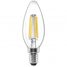 Лампа светодиодная Lexman E14 220-240 В 4 Вт свеча прозрачная 400 лм нейтральный белый свет