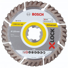 Диск алмазный по граниту сегментированный Bosch X-lock Universal, 125x22.23 мм