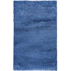Ковёр «Шагги Тренд» L001, 0.8х1.5 м, цвет синий