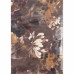 Штора на ленте Розы 140x280 см цвет коричневый