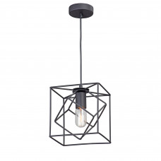 Светильник подвесной Vitaluce Спайк, 1 лампа, 3 м², цвет черный