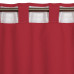 Штора на ленте со скрытыми петлями Pharell Carmen 4 140x280 см цвет красный