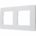 Рамка для розеток и выключателей Legrand Etika 2 поста, цвет белый
