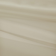 Тюль вуаль п/м с утяжелителем 325 см, однотонная, цвет кремовый