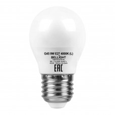 Лампа светодиодная Bellight E27 220-240 В 9 Вт шар малый матовая 1000 лм нейтральный белый свет