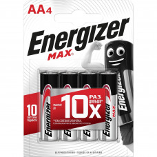 Батарейка алкалиновая Energizer MAX AA 4 шт.