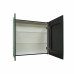 Шкаф зеркальный подвесной Montero Black LED с подсветкой 80х80 см цвет черный