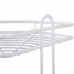 Полка для ванной комнаты Termo SWR-1003 трёхъярусная угловая металл цвет белый