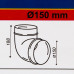 Колено для круглых воздуховодов Equation D150 мм 90 градусов пластик