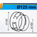 Переходник для круглых воздуховодов Equation D100/125 мм пластик