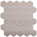 Мозаика керамическая StarMosaic Homework Hexagon Carrara Matt 27.1x28.2 см цвет серый