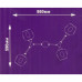 Люстра потолочная Семь огней Моузес 4 лампы, 12 м², цвет хром/серый