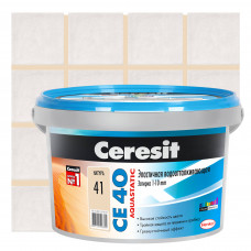Затирка цементная Ceresit CE 40 водоотталкивающая 2 кг цвет натура