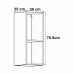 Каркас навесной Delinia ID 30x76.8x35 см, ЛДСП, цвет белый