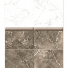Комплект панелей ПВХ Artens Бежевый мрамор 8 мм 2700х375 мм 2.03 м² 2 шт