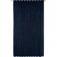 Штора на ленте со скрытыми петлями «Manchester», 200х280 см, цвет чёрно-синий