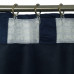 Штора на ленте со скрытыми петлями «Manchester», 200х280 см, цвет чёрно-синий