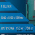 Стеллаж металл 4 полки 200х100х60 см, 150 кг на полку