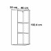 Каркас навесной Delinia ID 40x102.4x35 см, ЛДСП, цвет белый