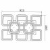 Люстра потолочная светодиодная Escada 10204/8LED 155W с пультом управления, 36 м², регулируемый белый свет, цвет белый