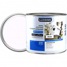 Эмаль Luxens универсальная цвет белый 2.5 кг