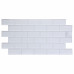 Панель ПВХ листовая 0.3 мм 966х484 мм Плитка белая 0.47 м²