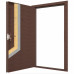Дверь входная металлическая Doorhan Эко, 880 мм, левая