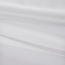 Тюль вуаль с утяжелителем 100x325 см, однотонная, цвет белый