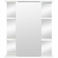 Зеркало «Универсал» с полкой 60x71 см цвет белый