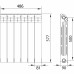 Радиатор Equation 500/90 6 cекций боковое подключение алюминий