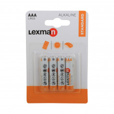 Батарейка алкалиновая Lexman LR03 ААА 4 шт.