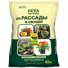 Грунт для рассады и овощей Keva Bioterra 40 л