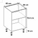 Каркас напольный Delinia ID 60x76.8x56 см, ЛДСП, цвет белый