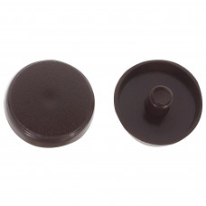 Заглушки рамного дюбеля Element 15 мм пластик цвет темно-коричневый, 35 шт.