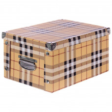 Коробка картон 35x25x17.5 см, клетка