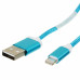 Кабель Oxion USB Lightning 8-pin 1.5 м, цвет синий