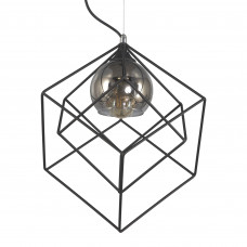 Люстра подвесная «Куб 3D», 1 лампа, 2 м², цвет чёрный