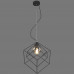 Люстра подвесная «Куб 3D», 1 лампа, 2 м², цвет чёрный