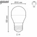 Лампа светодиодная Gauss E27 220-240 В 6 Вт шар матовый 440 лм, регулируемый цвет света RGBW