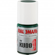 Эмаль для металлочерепицы Kudo с кисточкой цвет зелёныйМох 15 мл