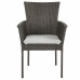 Кресло садовое Naterial Noa Fix 61.5x86x61.5 см искусственный ротанг, серый/чёрный