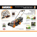 Газонокосилка аккумуляторная Worx WP770E 40В 34 см АКБ и ЗУ в комплекте